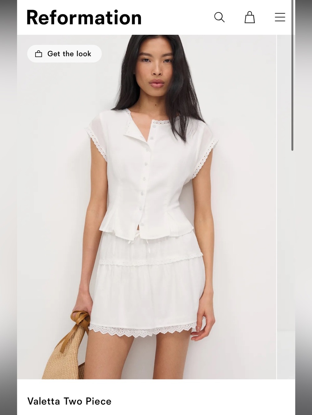 Reformation Valetta two piece set